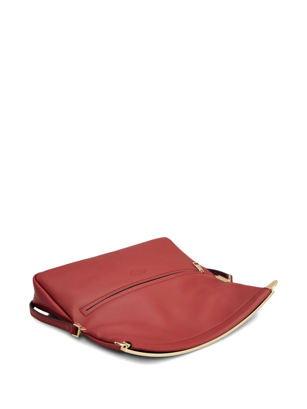 Tod's Leather Clutch Bag In Red