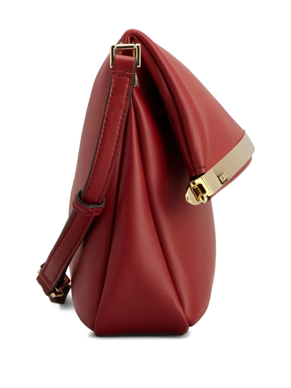 Tod's Leather Clutch Bag In Red