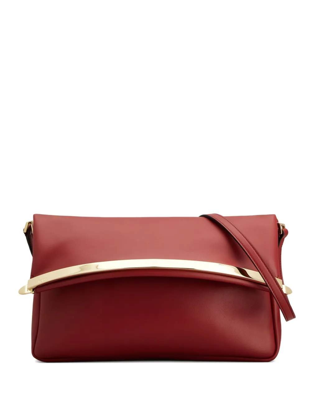 Tod's Leather Clutch Bag In Red