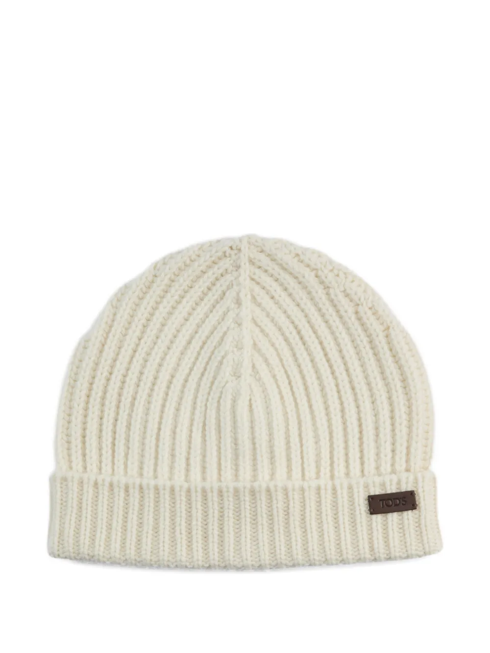 Tod's ribbed-knit beanie hat | White | Image 1