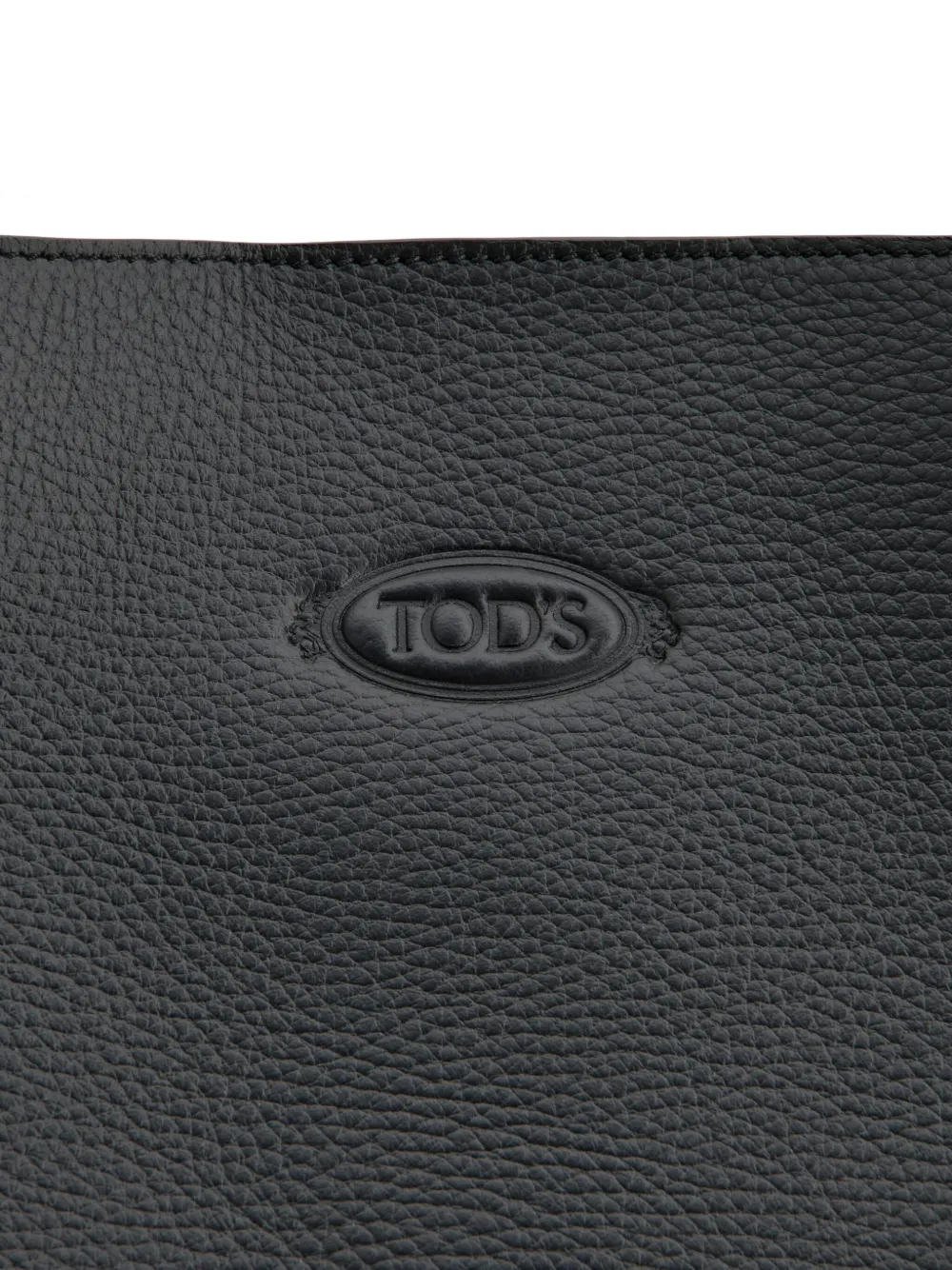 Tod's Tote Shopping Bag In Leather Medium In Black