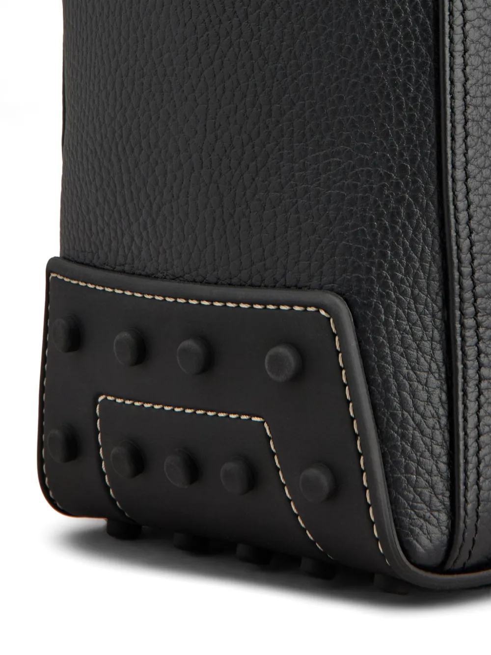 Tod's Tote Shopping Bag In Leather Medium In Black