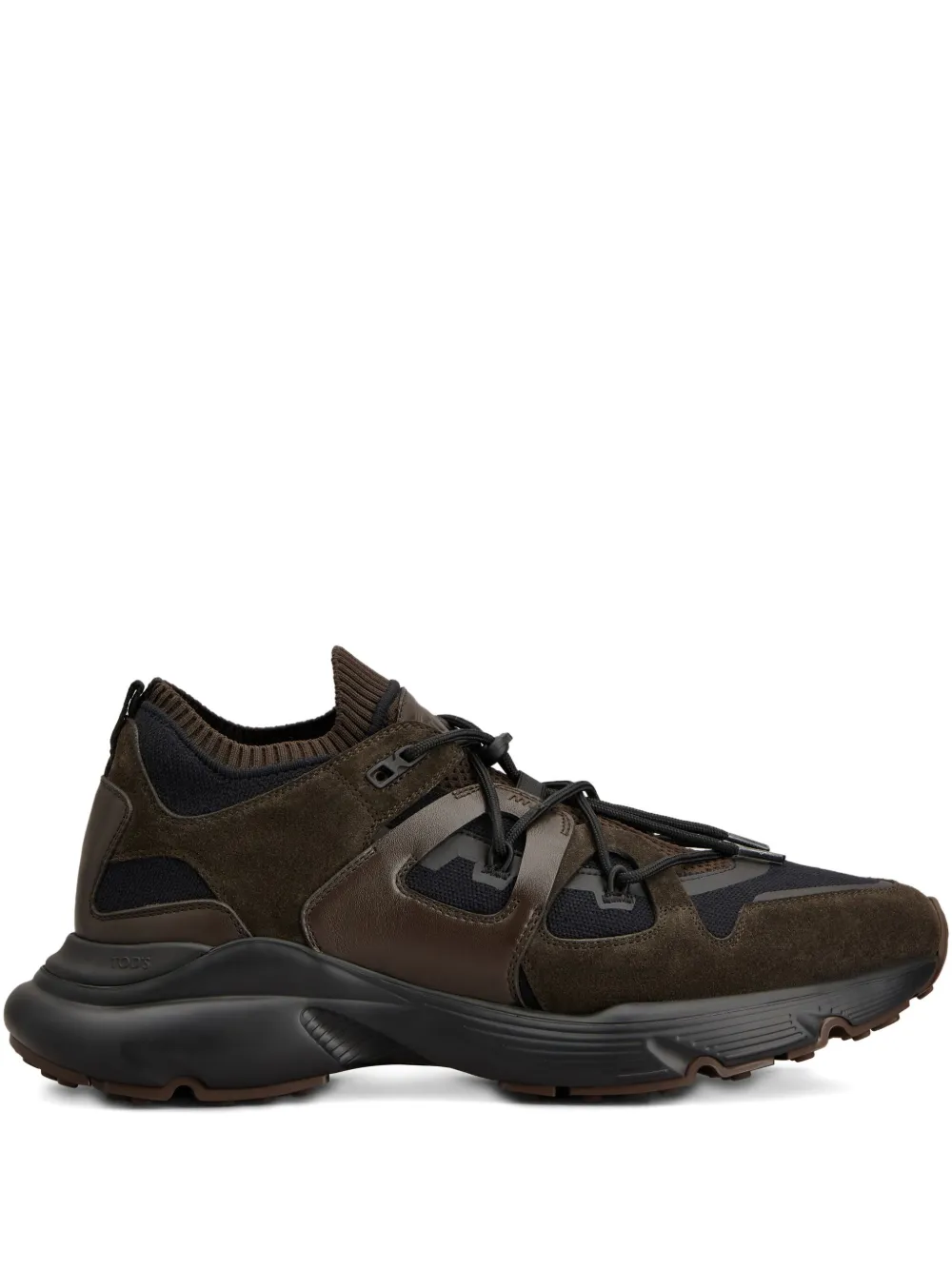Tod's mesh-panelled chunky sneakers Brown
