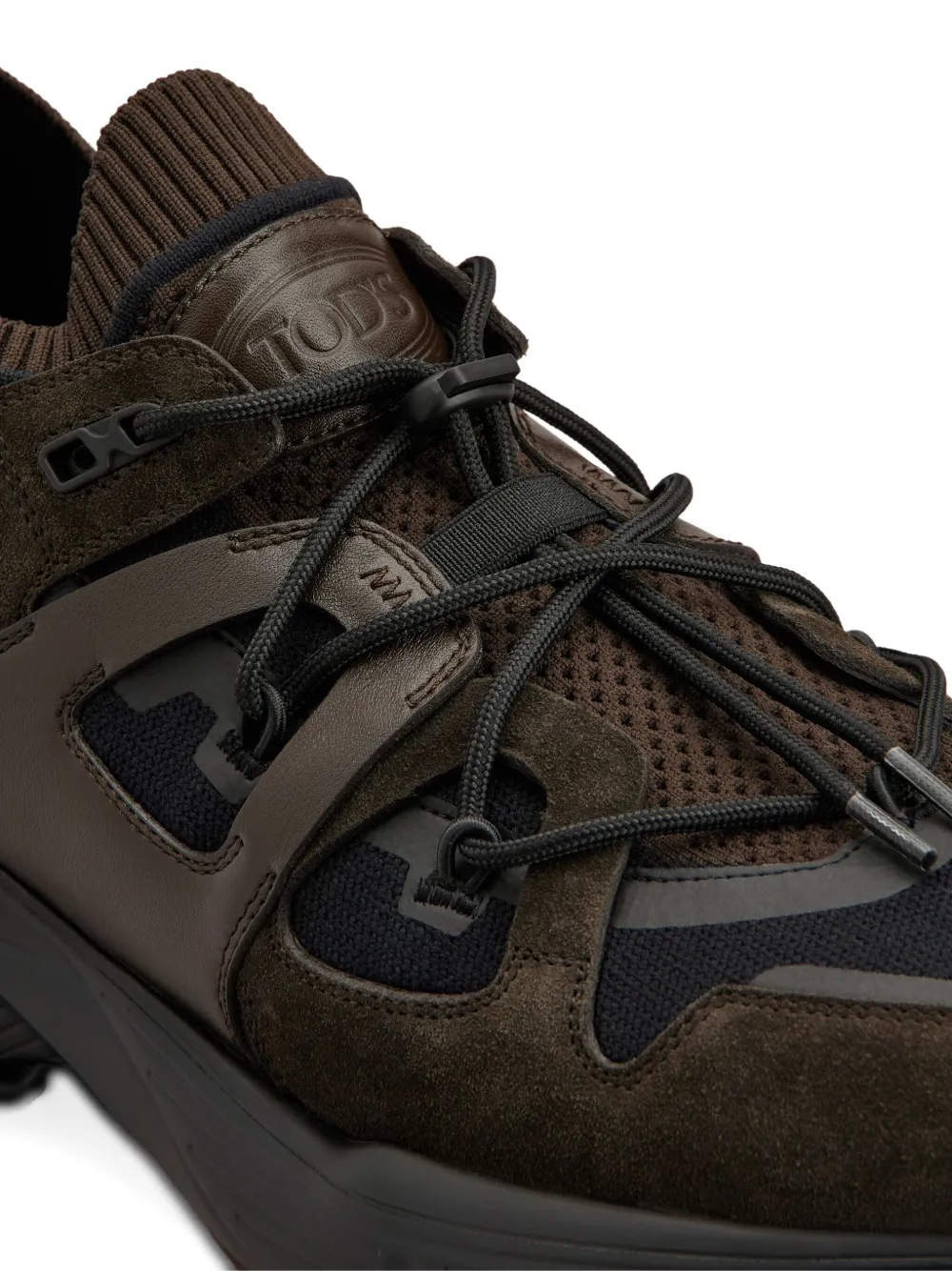 Tod's mesh-panelled chunky sneakers Brown