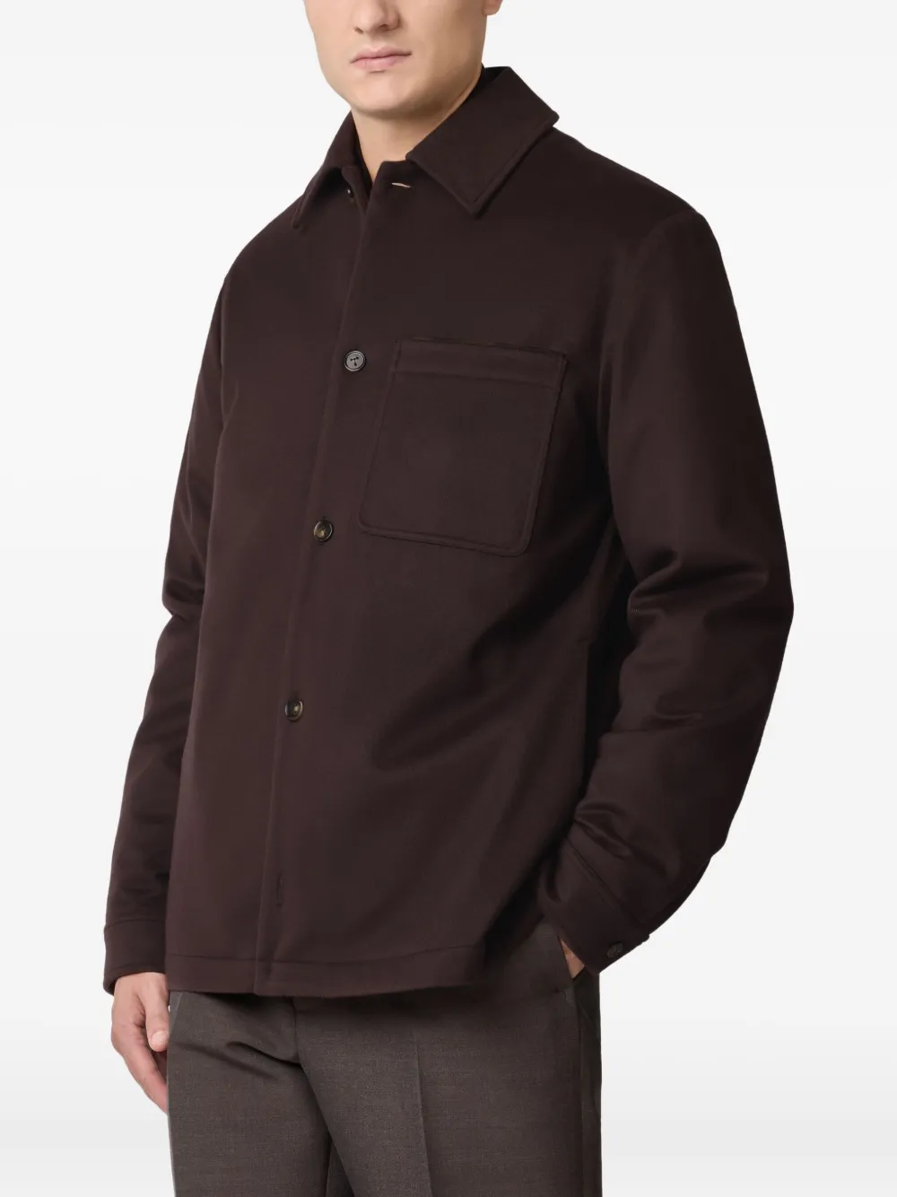Tod's Drap shirtjack Bruin