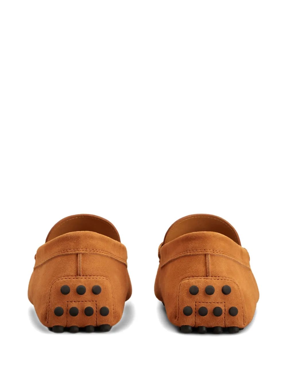 Tod's penny-slot suede loafers Orange