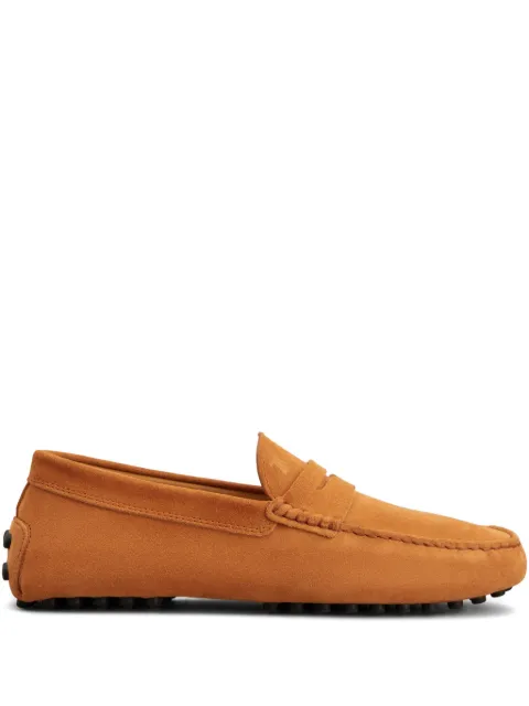 Tod's penny-slot suede loafers