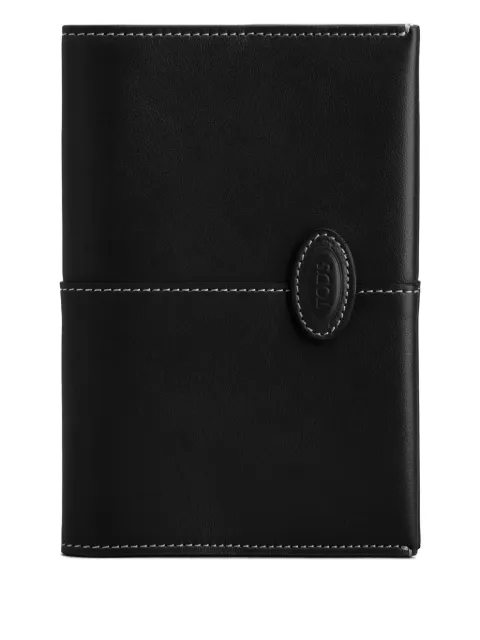 Tod's leather passport wallet