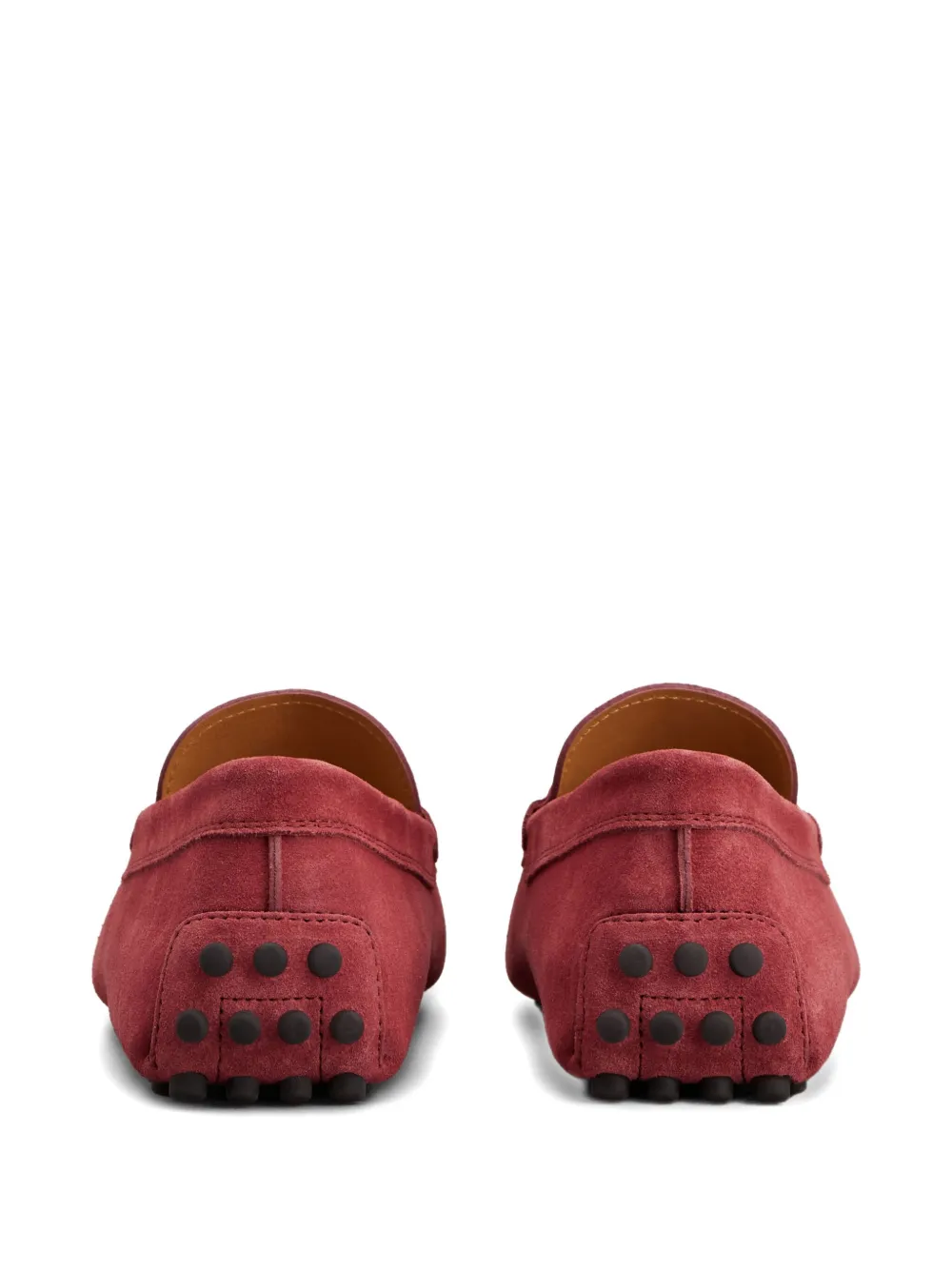 Tod's Gommino suede loafers Red
