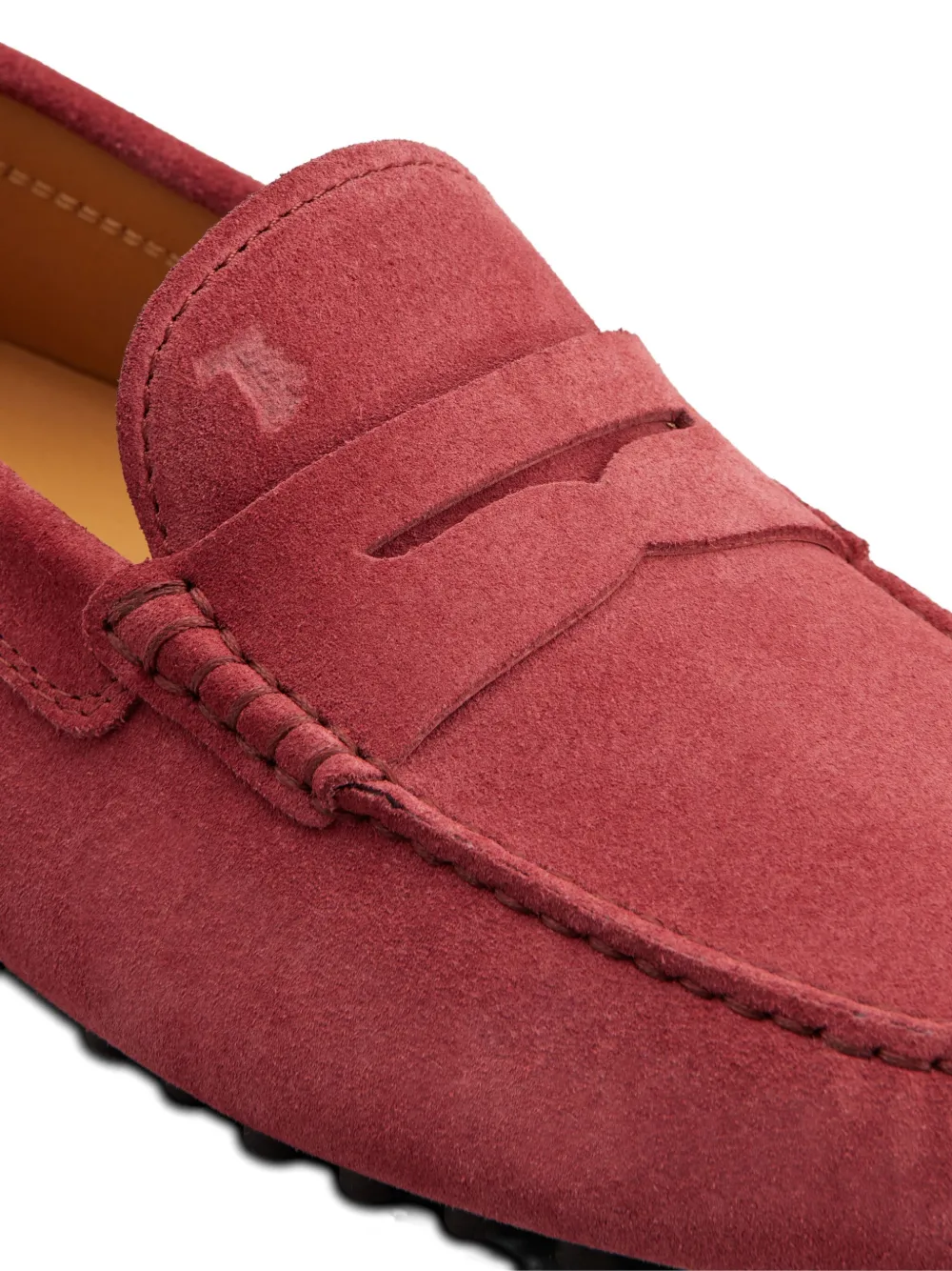 Tod's Gommino suede loafers Red