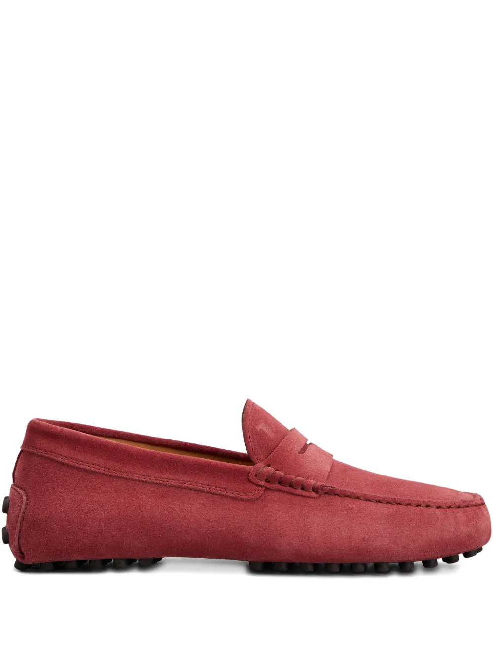 Tod's Gommino suede loafers Red