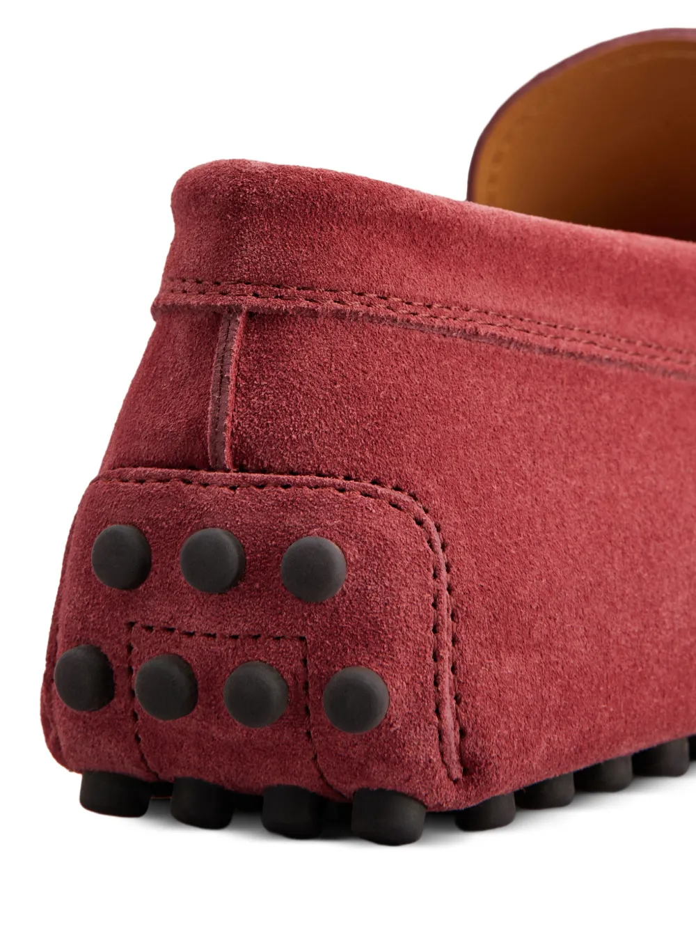 Tod's Gommino suede loafers Red