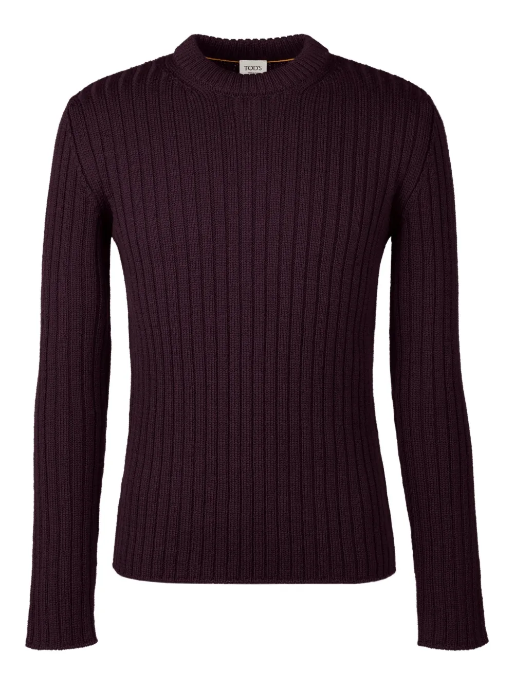 Tod's Geribbelde sweater met ronde hals Rood
