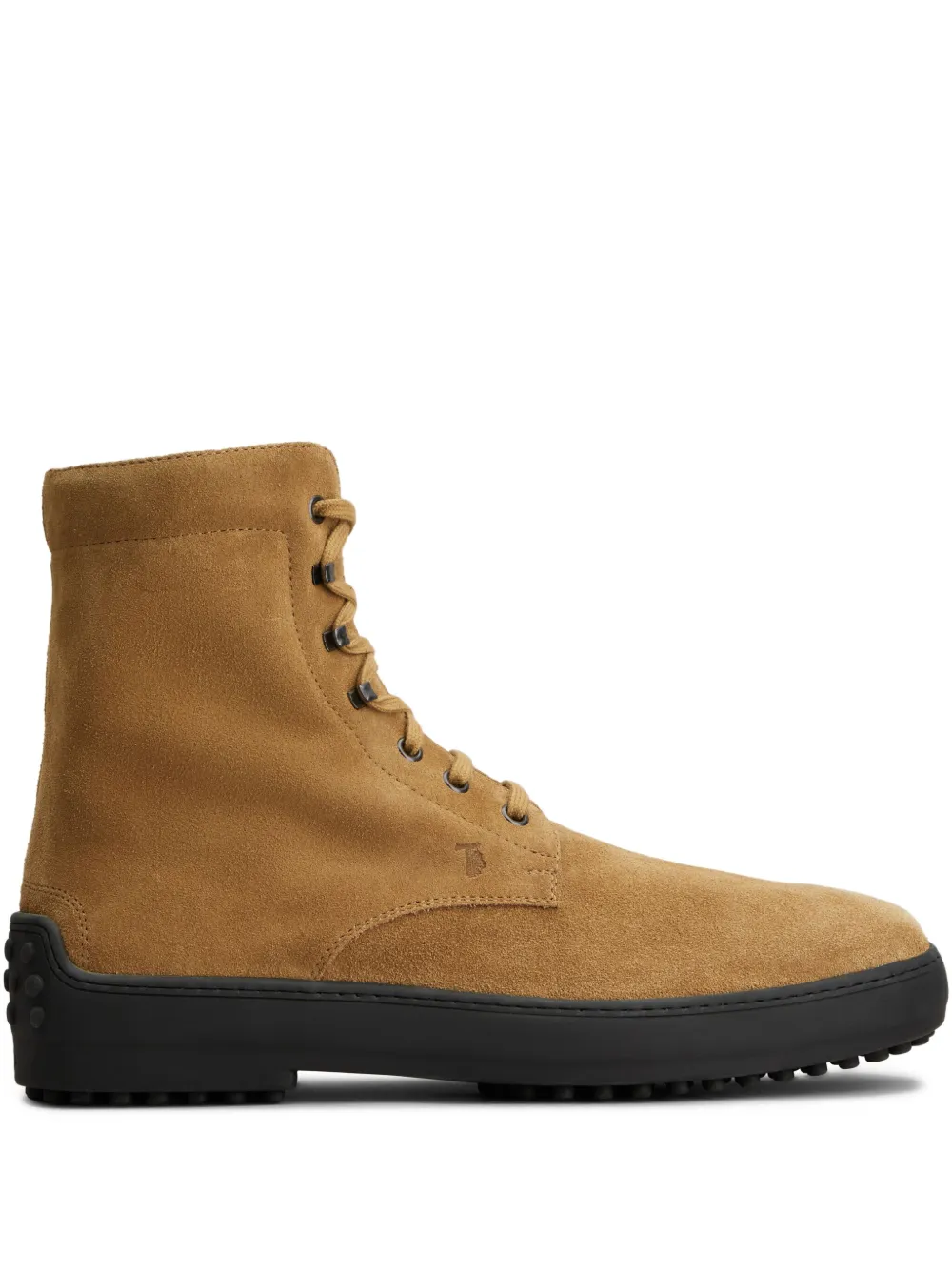 Tod's suede combat boots Brown