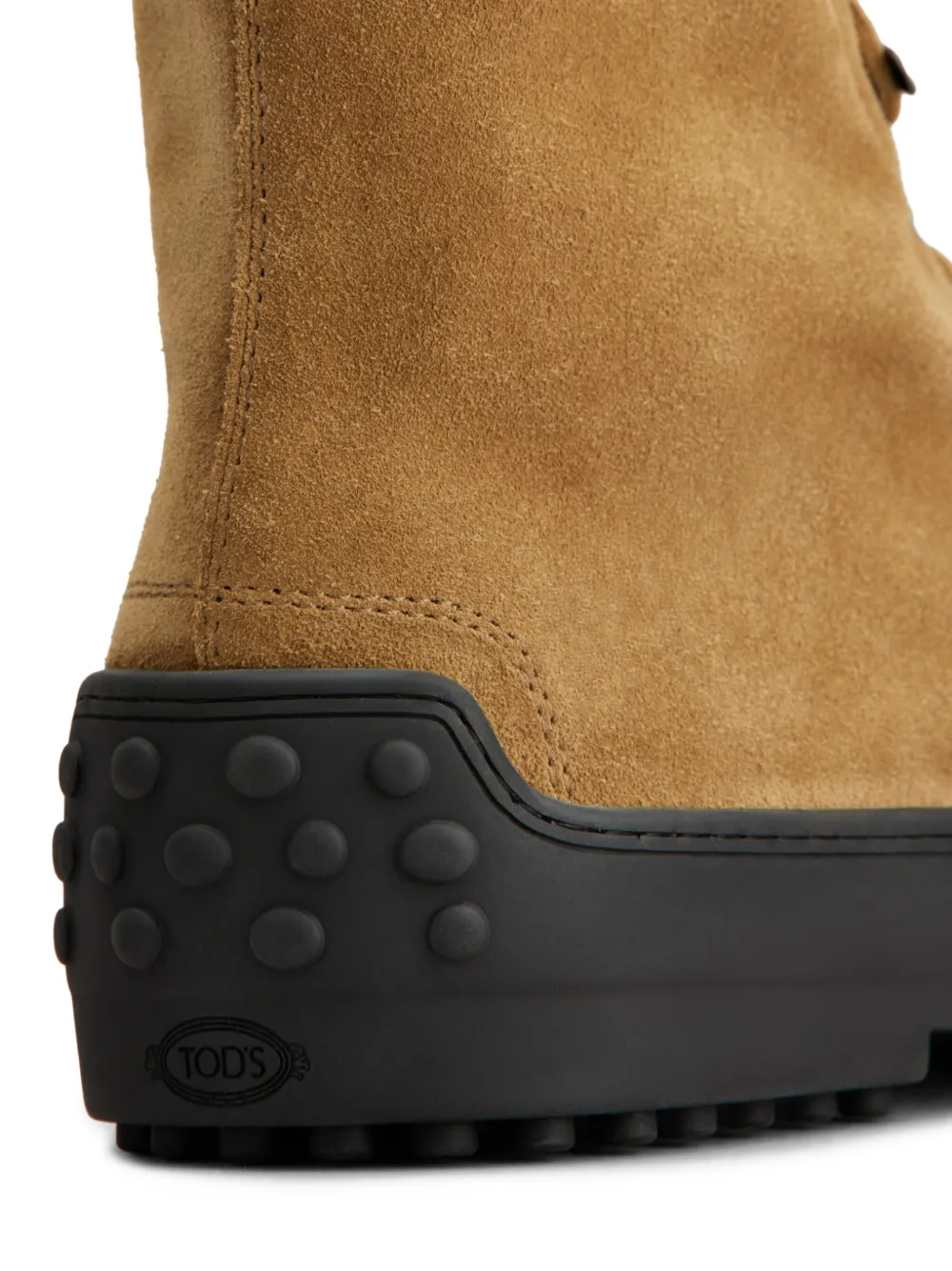 Tod's suede combat boots Brown