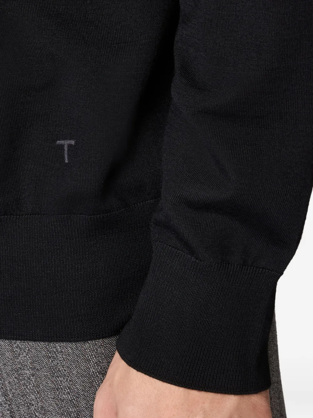 Tod's Long-sleeve Turtleneck Sweater In Black