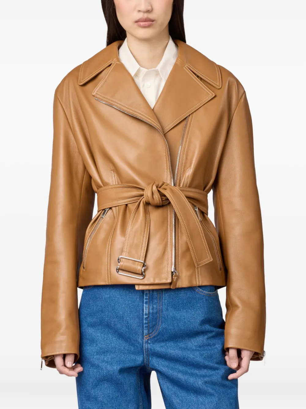 Tod's Leren jack Bruin