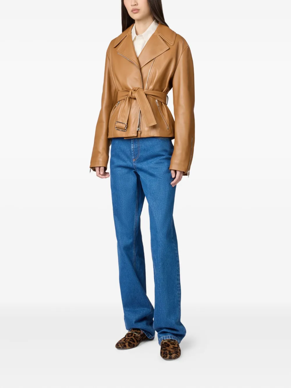 Tod's belted leather jacket | Leather Jackets | Image 2