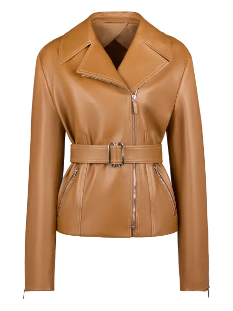 Tod's belted leather jacket