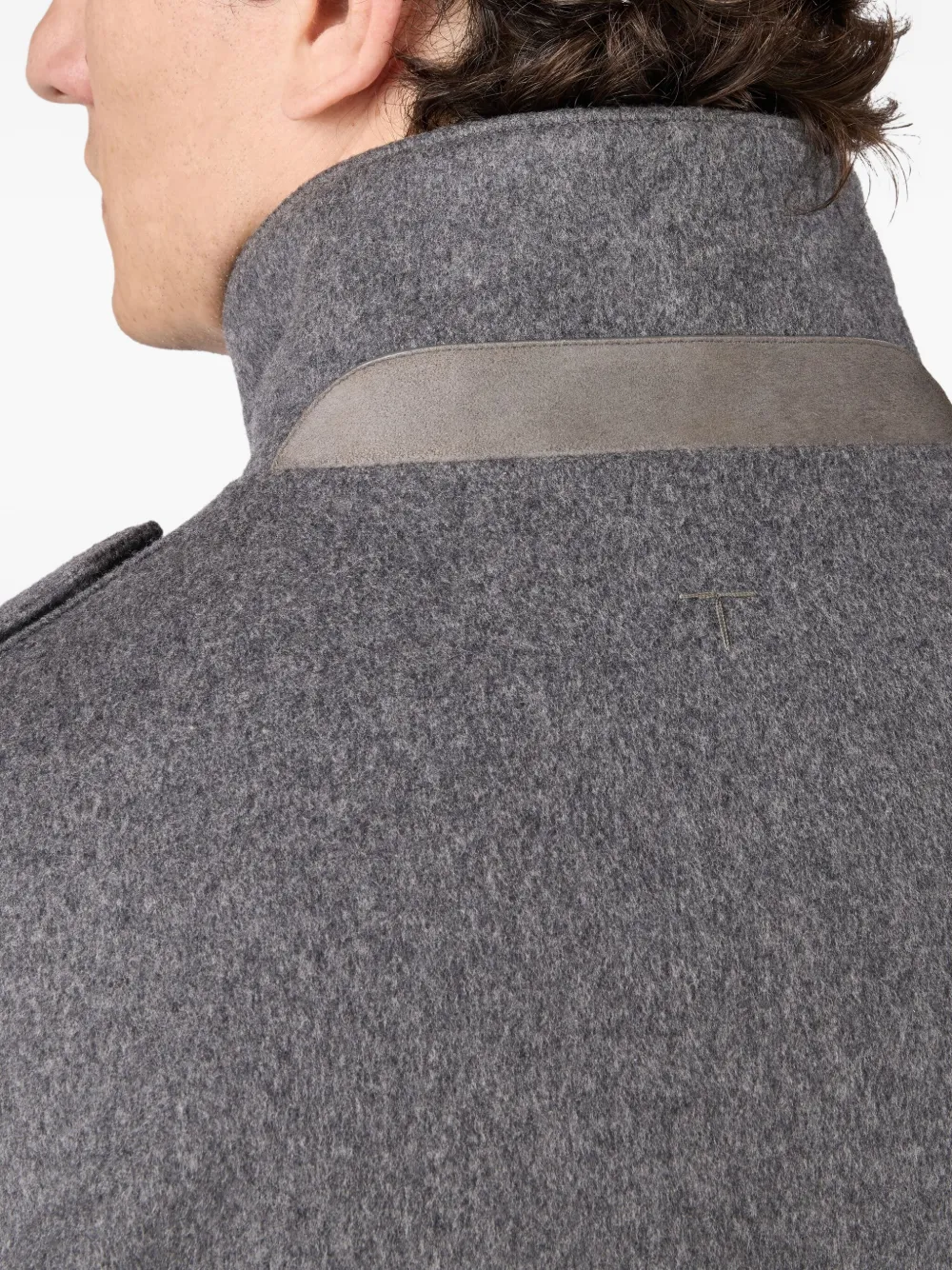 Tod's Flap-pocket Wool Jacket In Gray