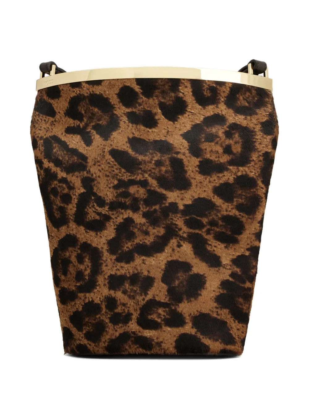 Leopard-Print Bucket Bag
