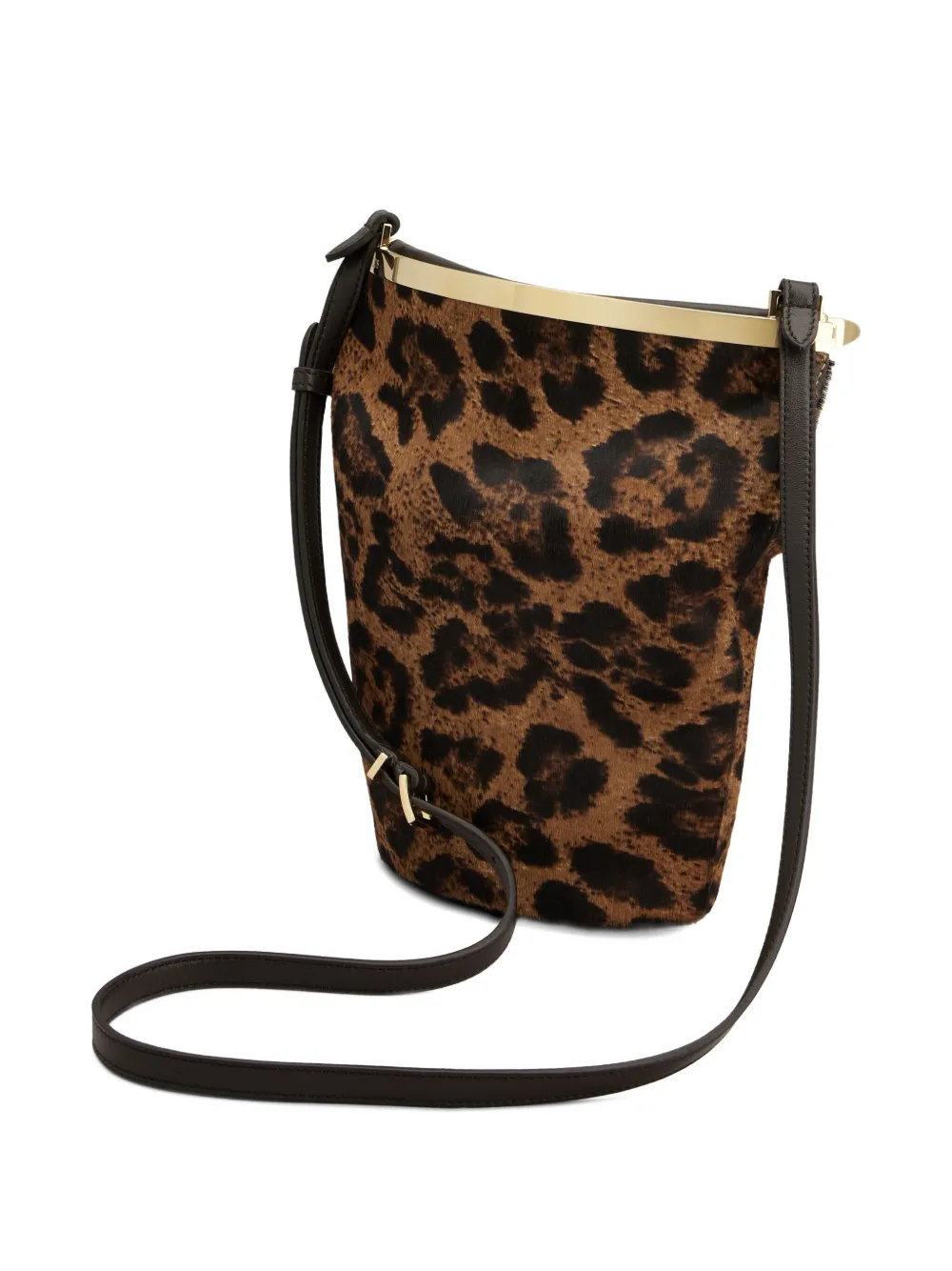 Leopard-Print Bucket Bag