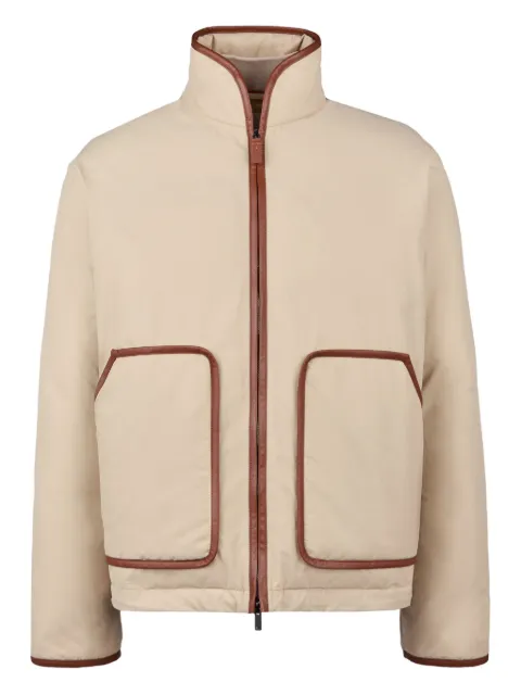 Tod's leather-trim down jacket