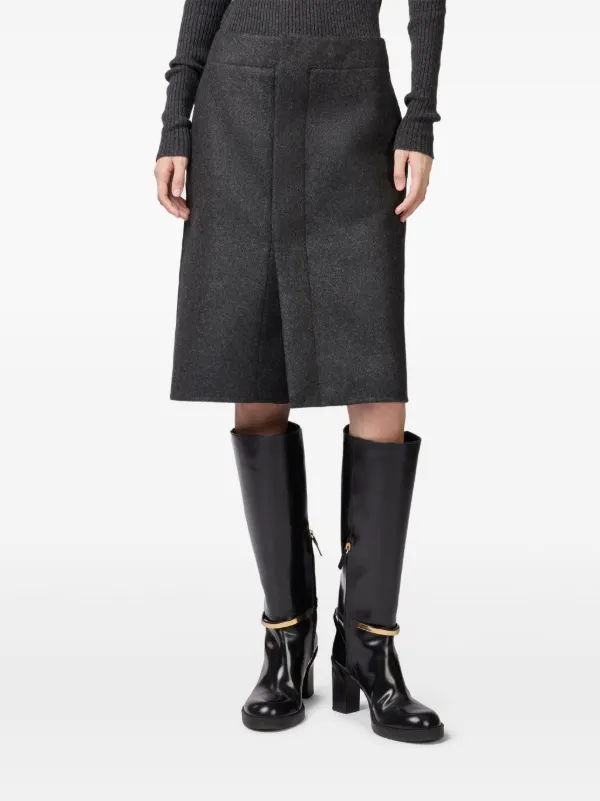 Tod's Double-pocket Wool Skirt in Black