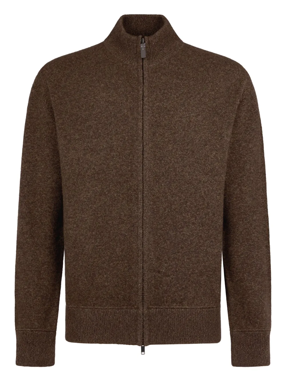 Tod's high-neck zip-up cardigan | Brown | Image 1