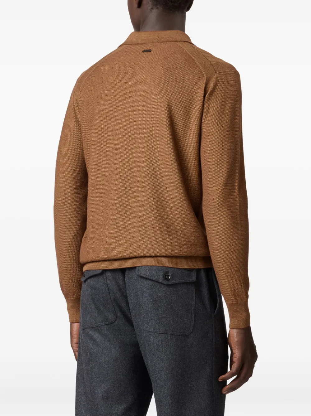 Tod's Piquet Polo Shirt In Brown