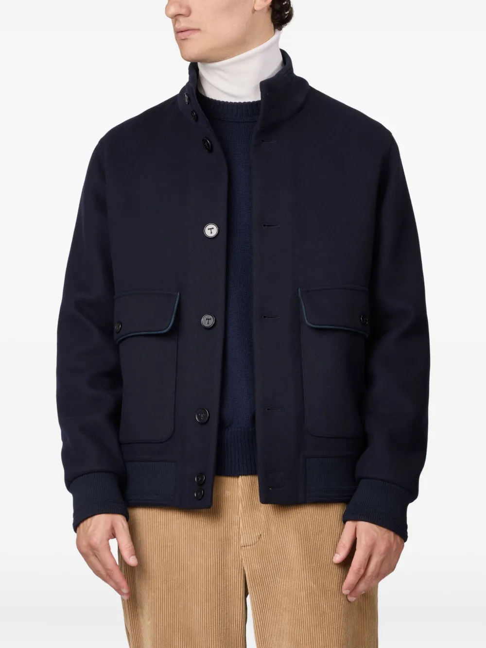 Tod's Button-up bomberjack Blauw