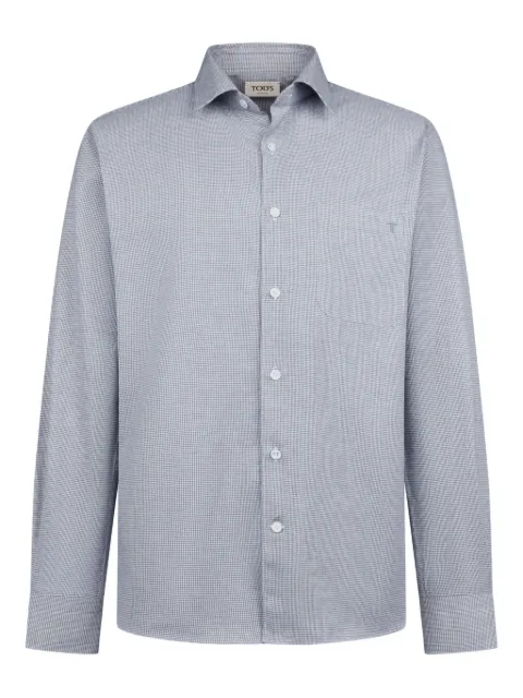 Tod's houndstooth long-sleeved shirt