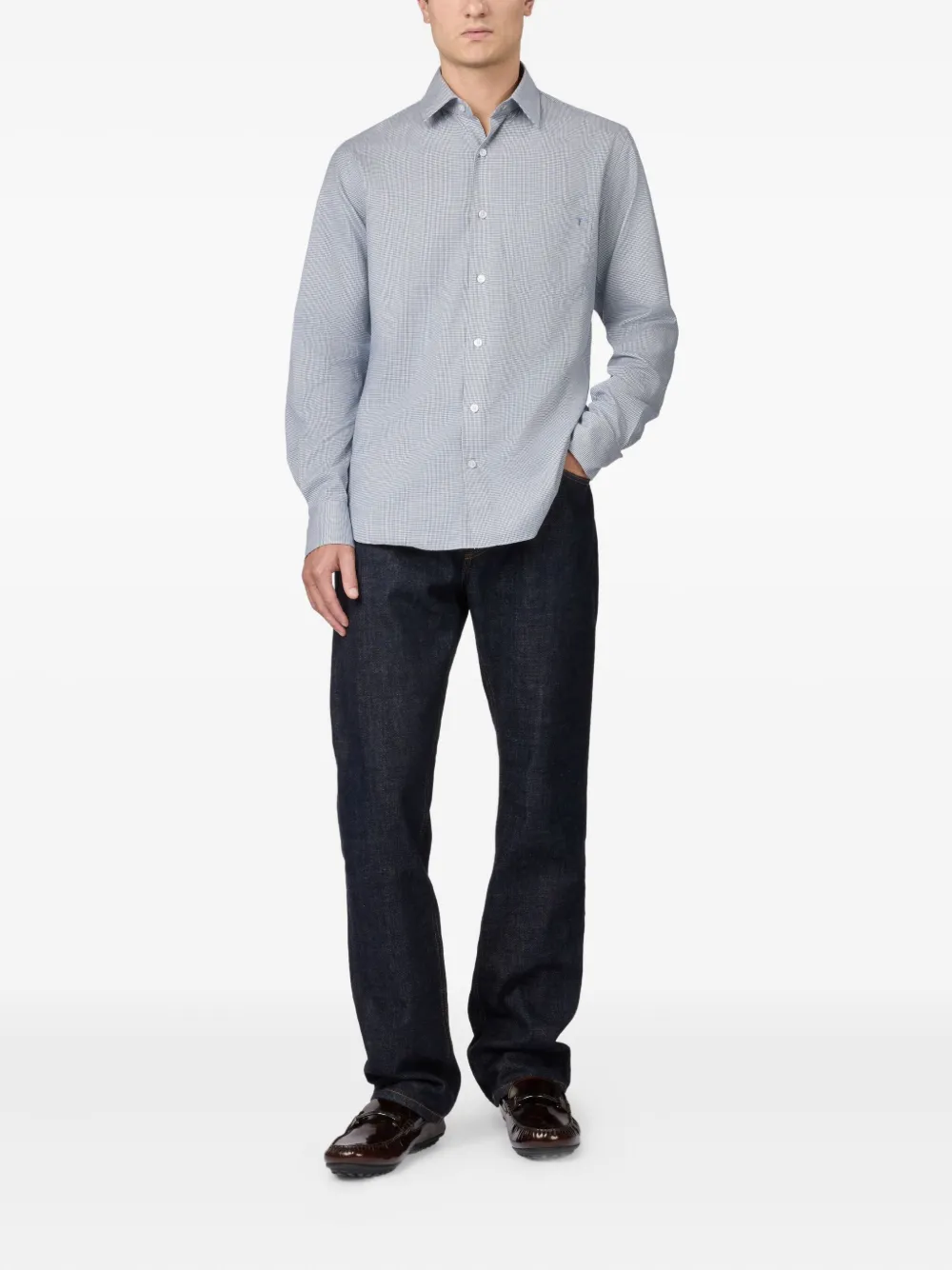 Tod's houndstooth long-sleeved shirt | Image 2