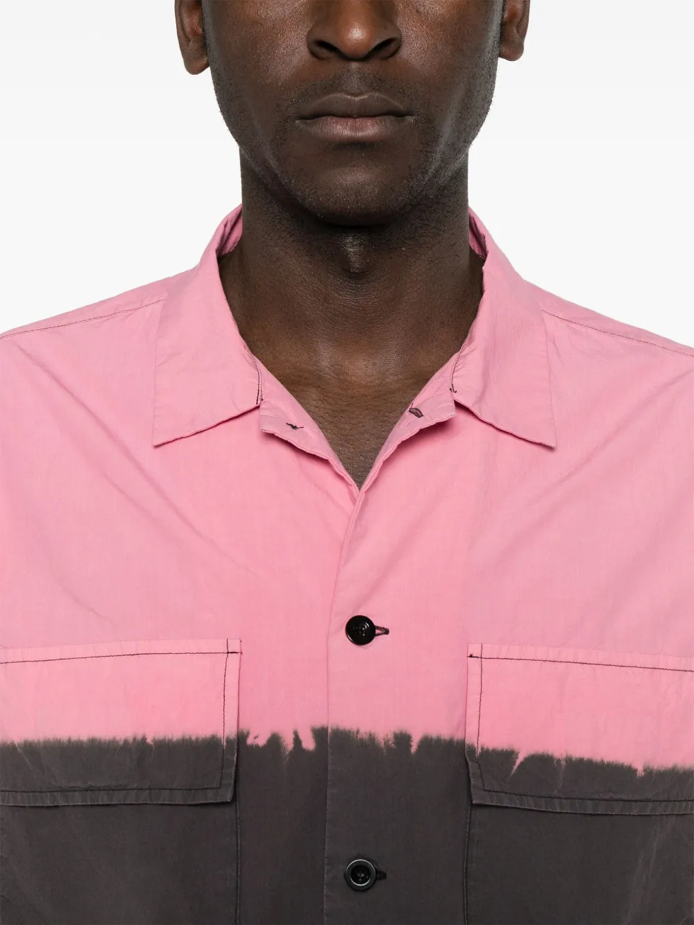 sacai Overhemd met colourblocking Grijs