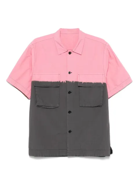 sacai colourblock shirt