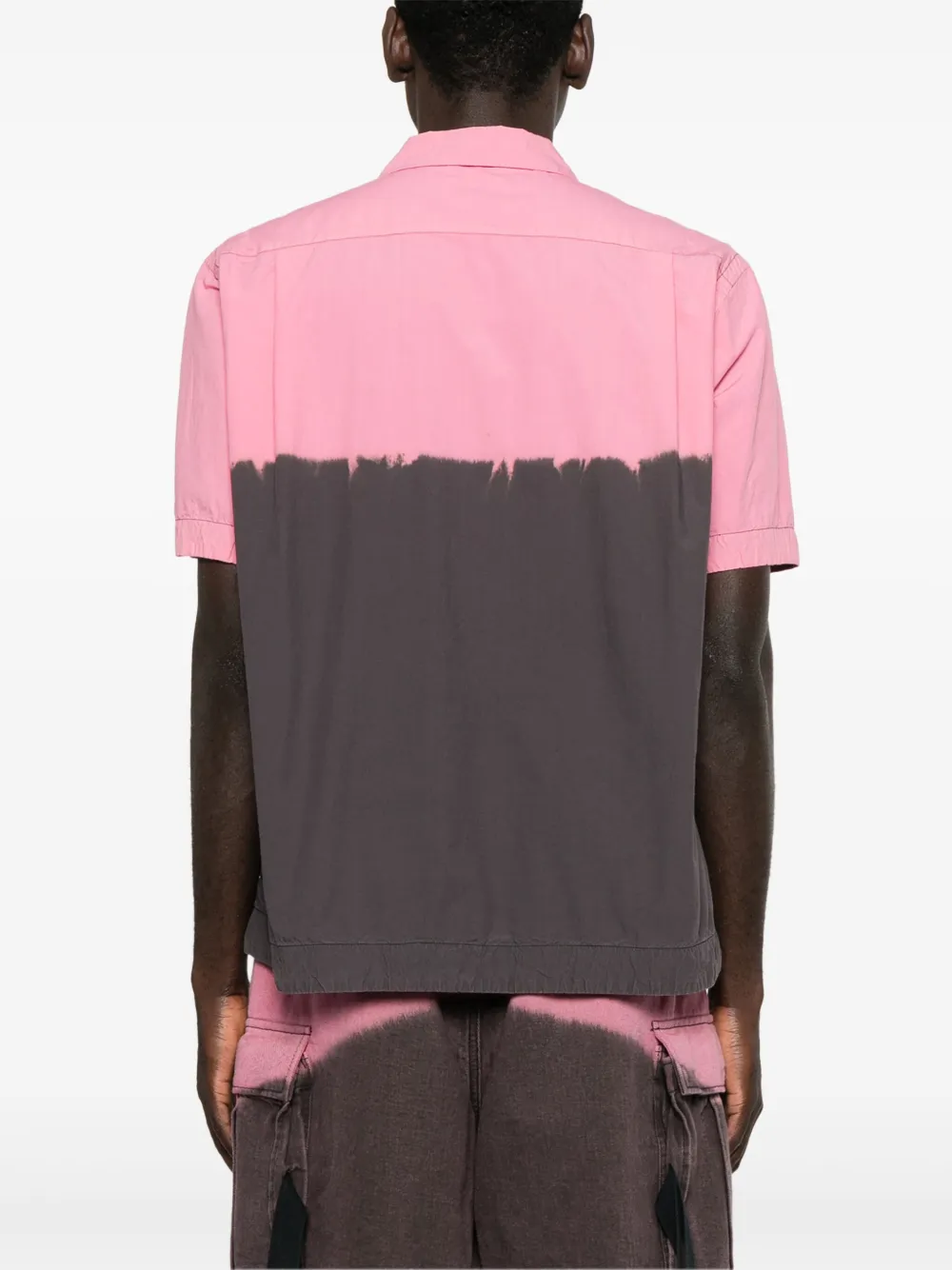 sacai Overhemd met colourblocking Grijs