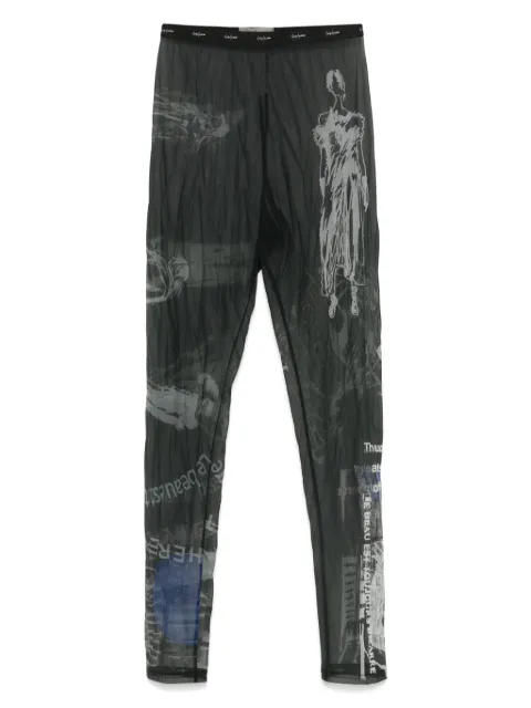 Yohji Yamamoto printed leggings