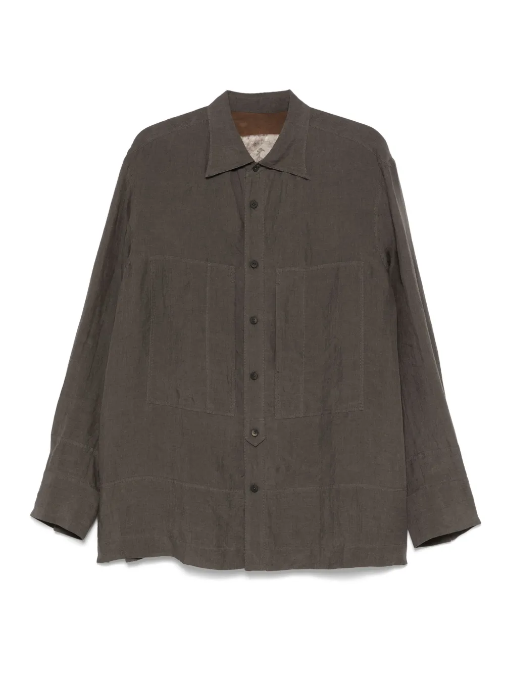 Ziggy Chen camisa de lino | gris | Image 1