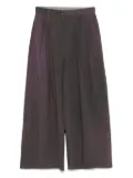 Ziggy Chen pleat-detailed trousers - Purple