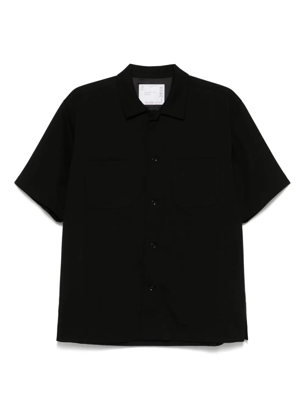 Sacai Jersey overhemd Zwart