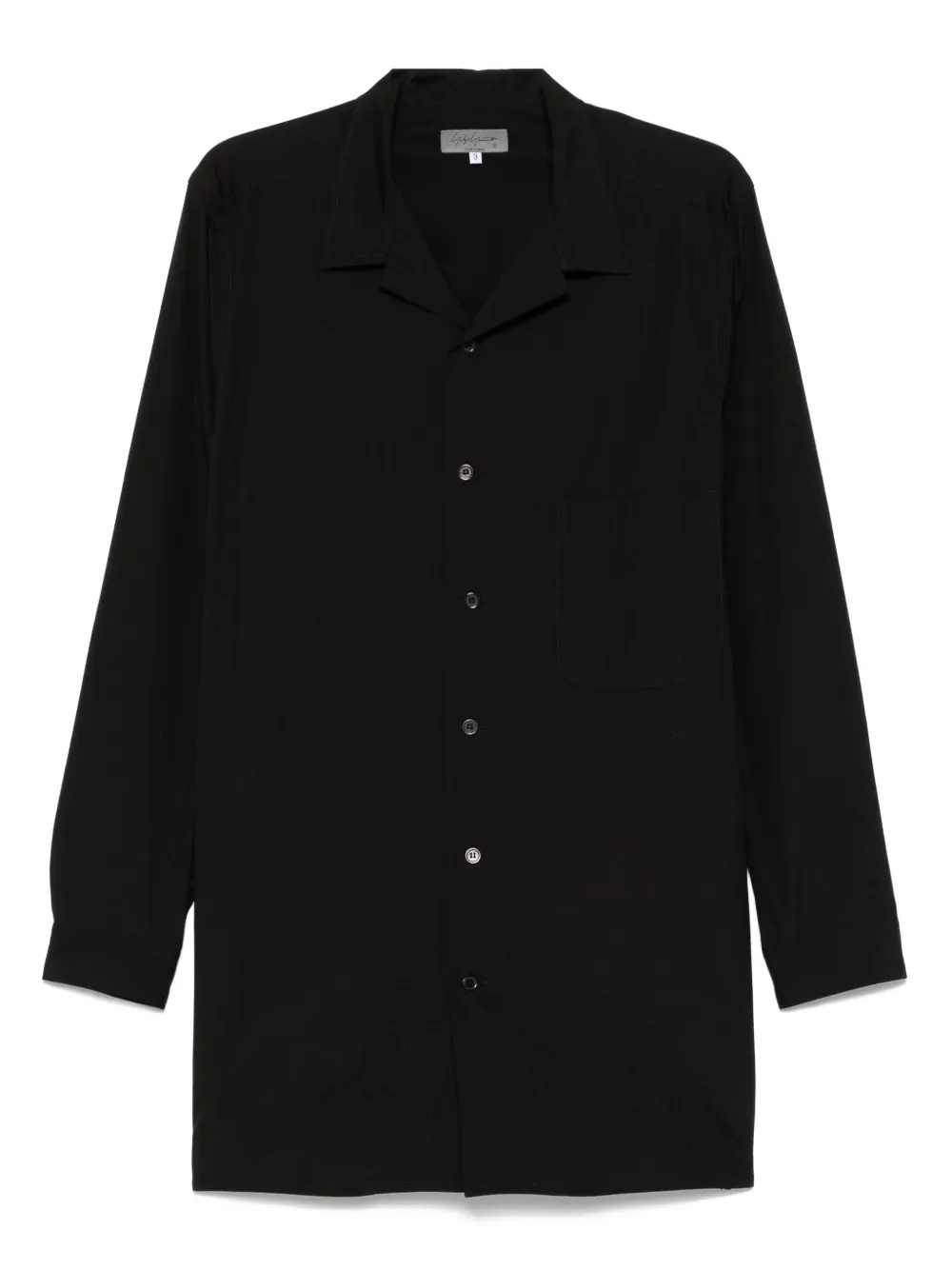 Yohji Yamamoto Katoenen overhemd Zwart