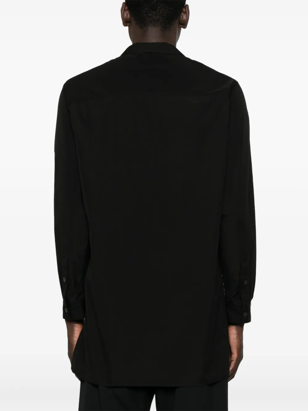 Yohji Yamamoto Katoenen overhemd Zwart