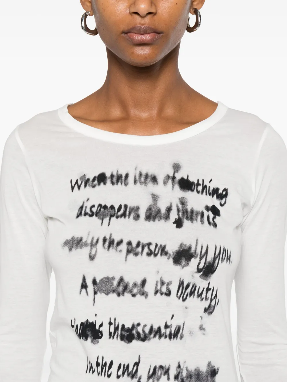 Yohji Yamamoto Airy top Wit