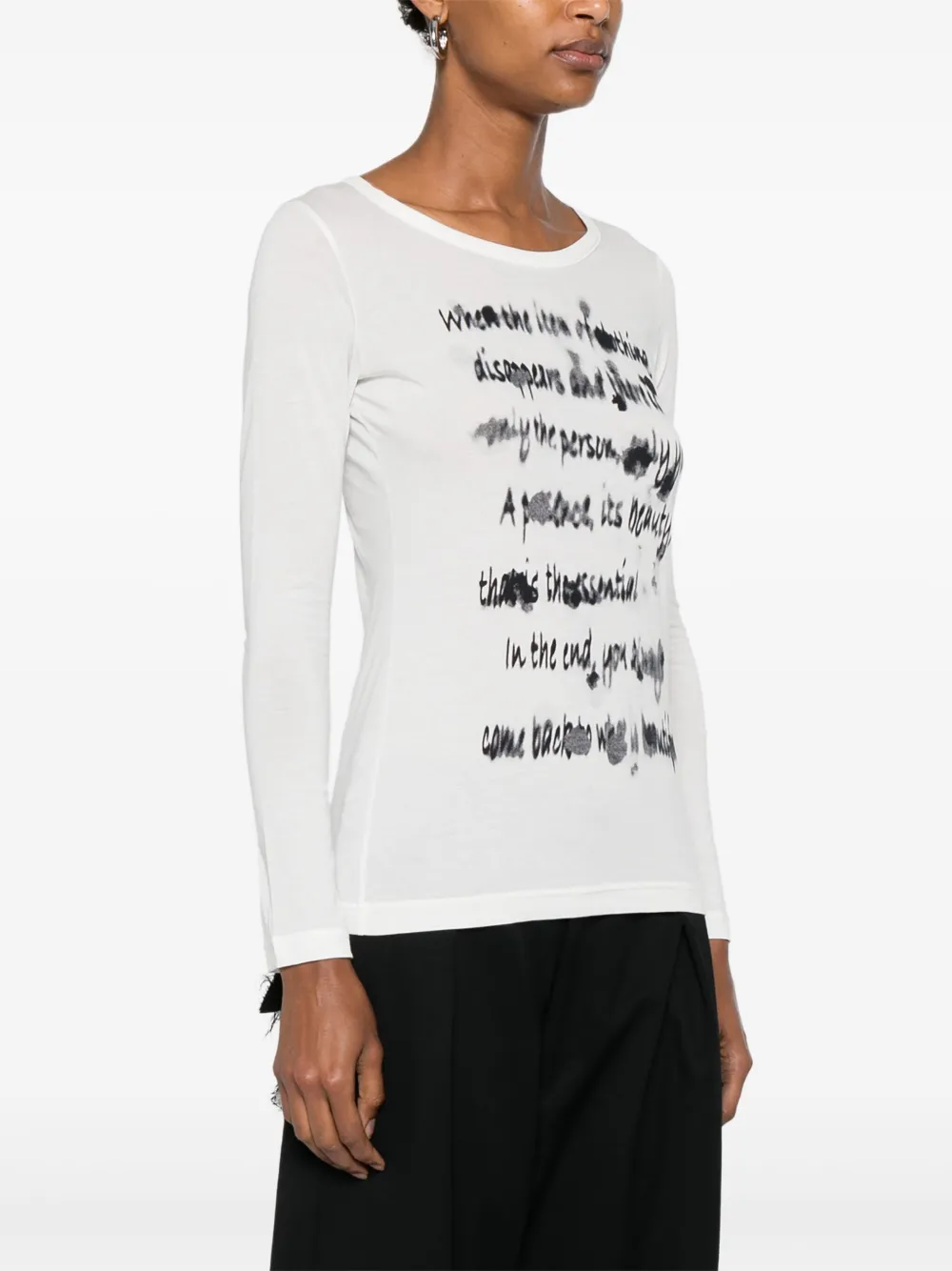Yohji Yamamoto Airy top Wit