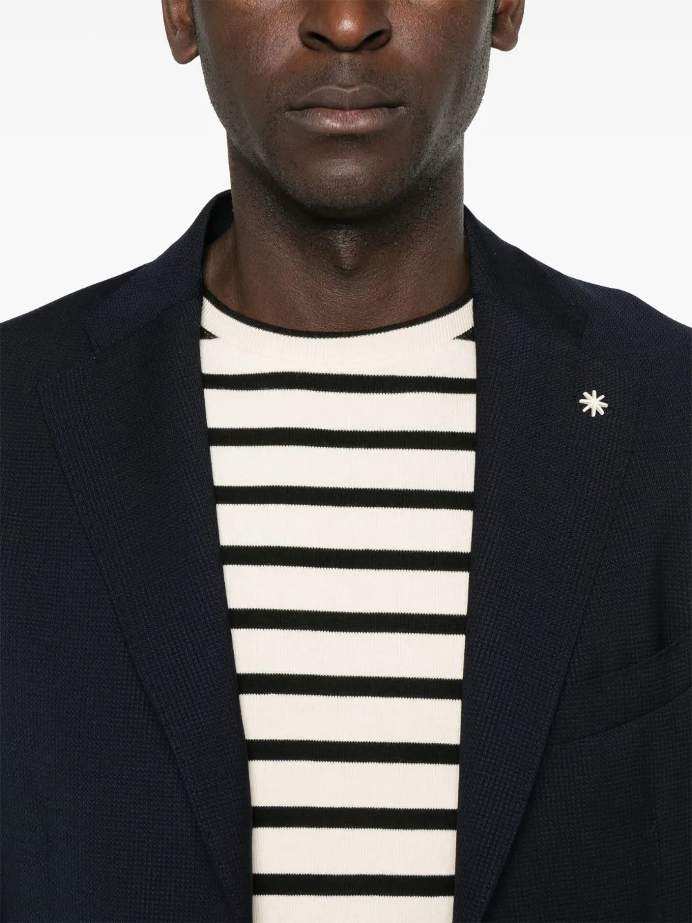 Manuel Ritz Blazer met enkele rij knopen Blauw