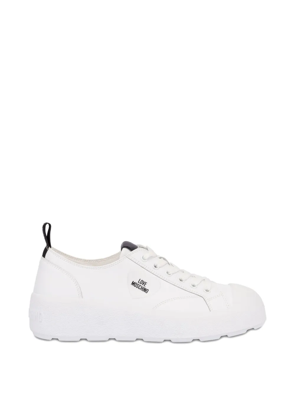 Love Moschino lace-up sneakers White