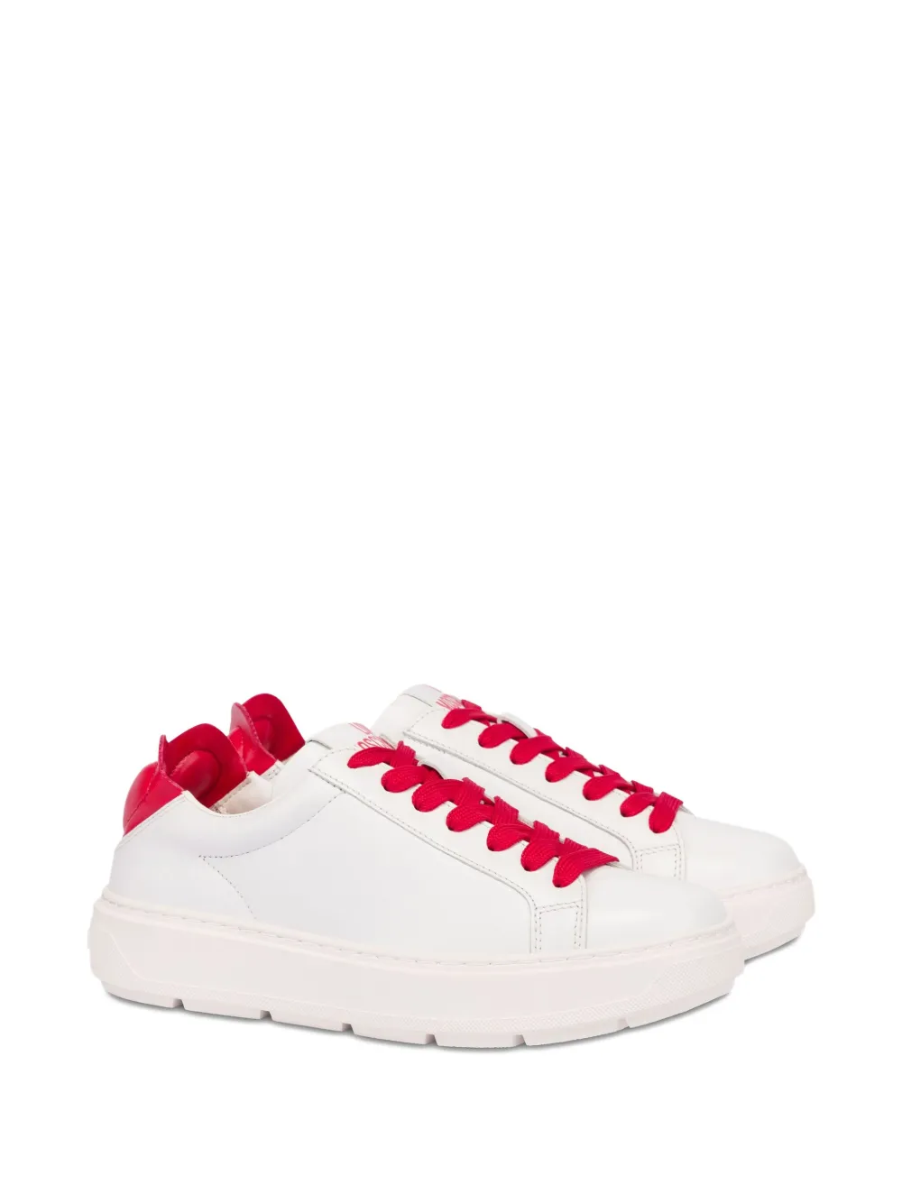 Love Moschino lace-up sneakers White