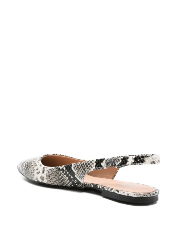 【モスキーノ】フラットシューズ Moschino レザー フラットシューズ | ブラック | FARFETCH JP