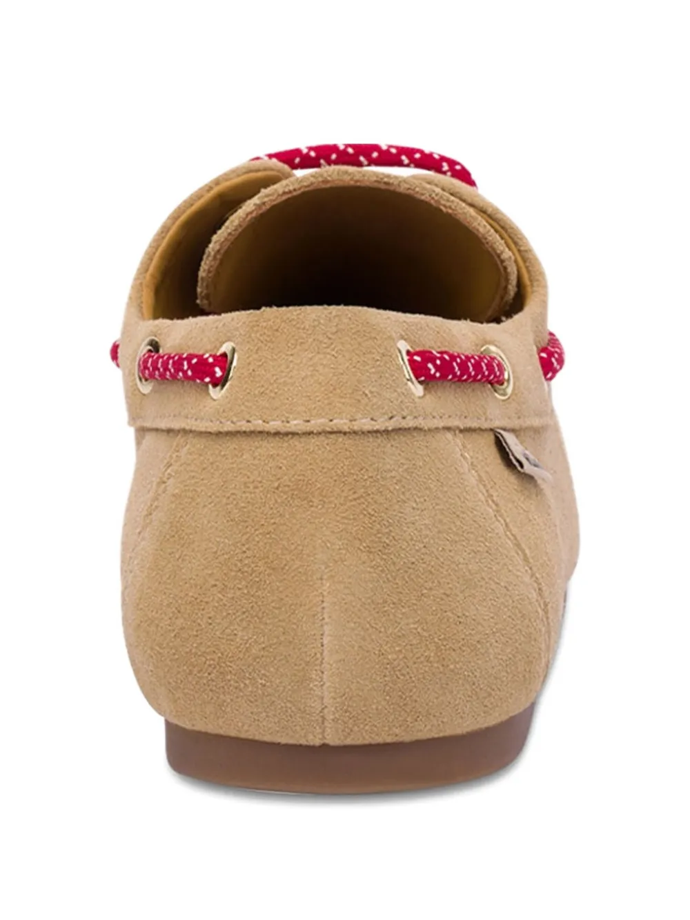 Love Moschino contrast-lace loafers Neutrals
