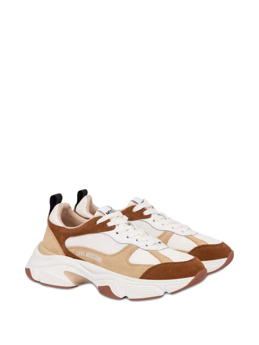 Love Moschino lace-up sneakers White